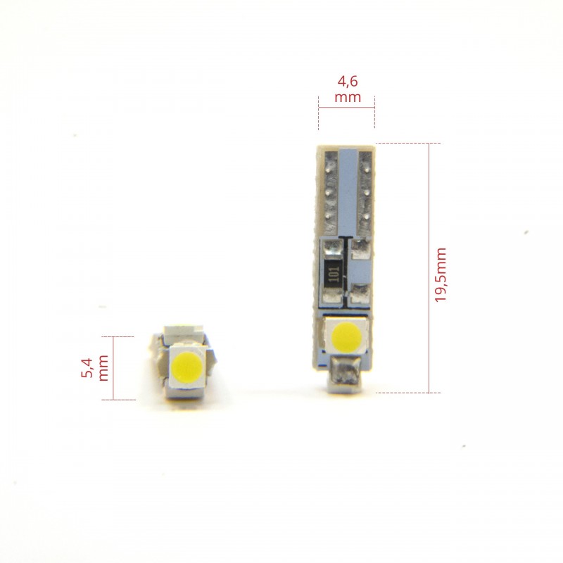 T5 LED žárovky (3 x SMD 3528) 6000K