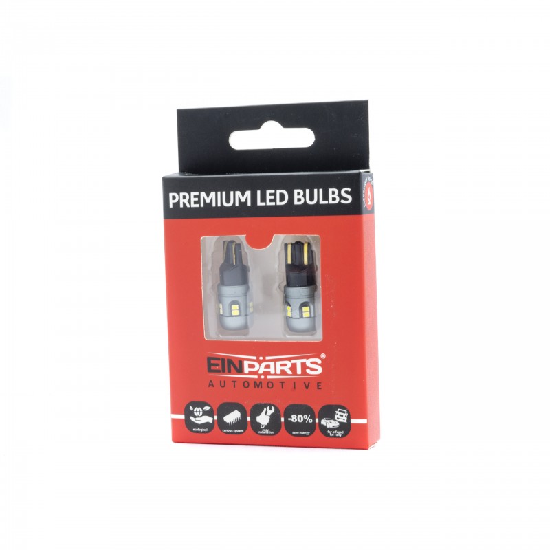 W5W LED žárovky (12 x SMD 2016) 6000K CANBUS