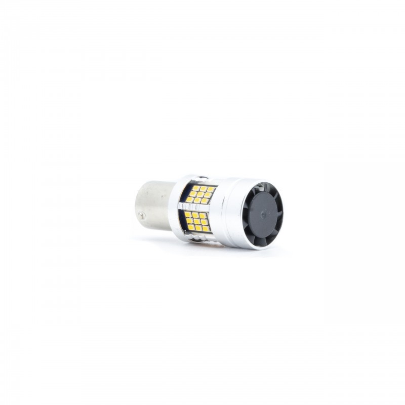 PY21W LED žárovky (54 x SMD 2016) jantar CANBUS