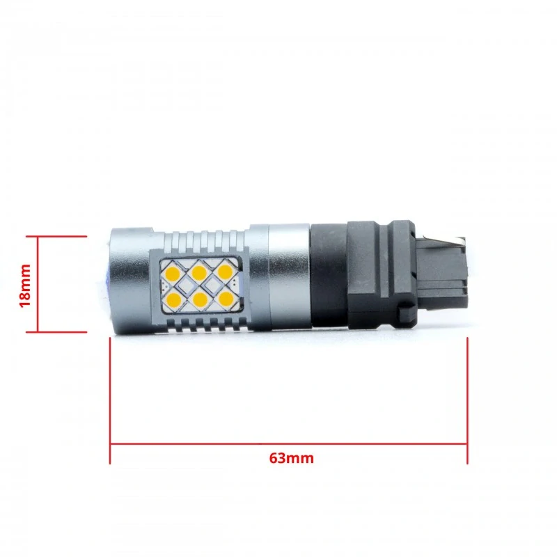 EPL300 LED žárovky P27W (24 x SMD 3030) oranžová CANBUS