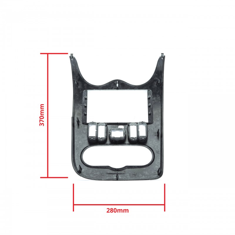Rámeček autorádia (1DIN) DACIA Logan I FL (2008-2012)