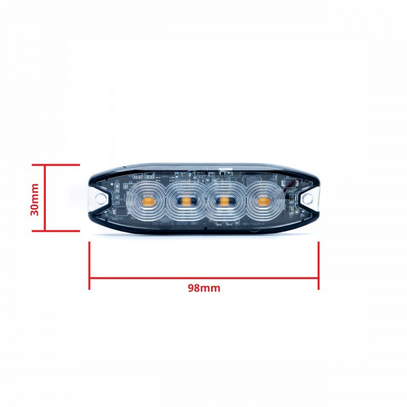 LED Výstražné Světlo 12W 12/24V