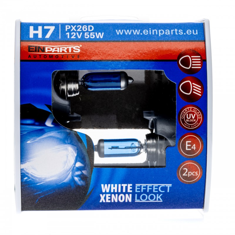 H7 Halogenové žárovky "White Effect Xenon Look"