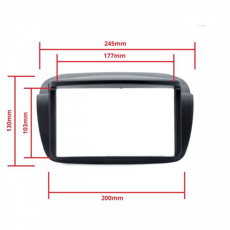 Rámeček autorádia (2DIN) FIAT Doblo II 263 (2010-2014)