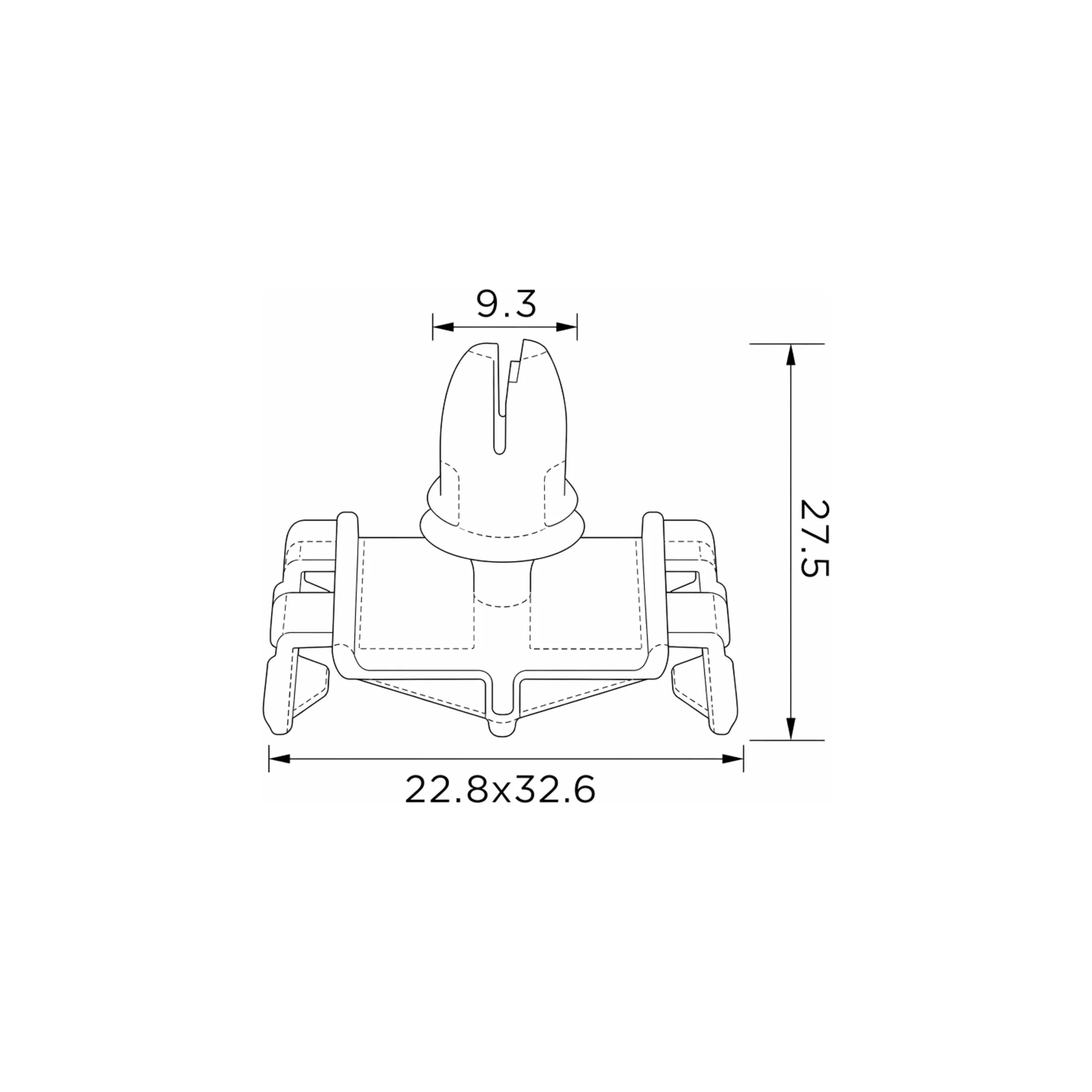 EPCRC928 Plastové montážní klipy MERCEDES 10 ks