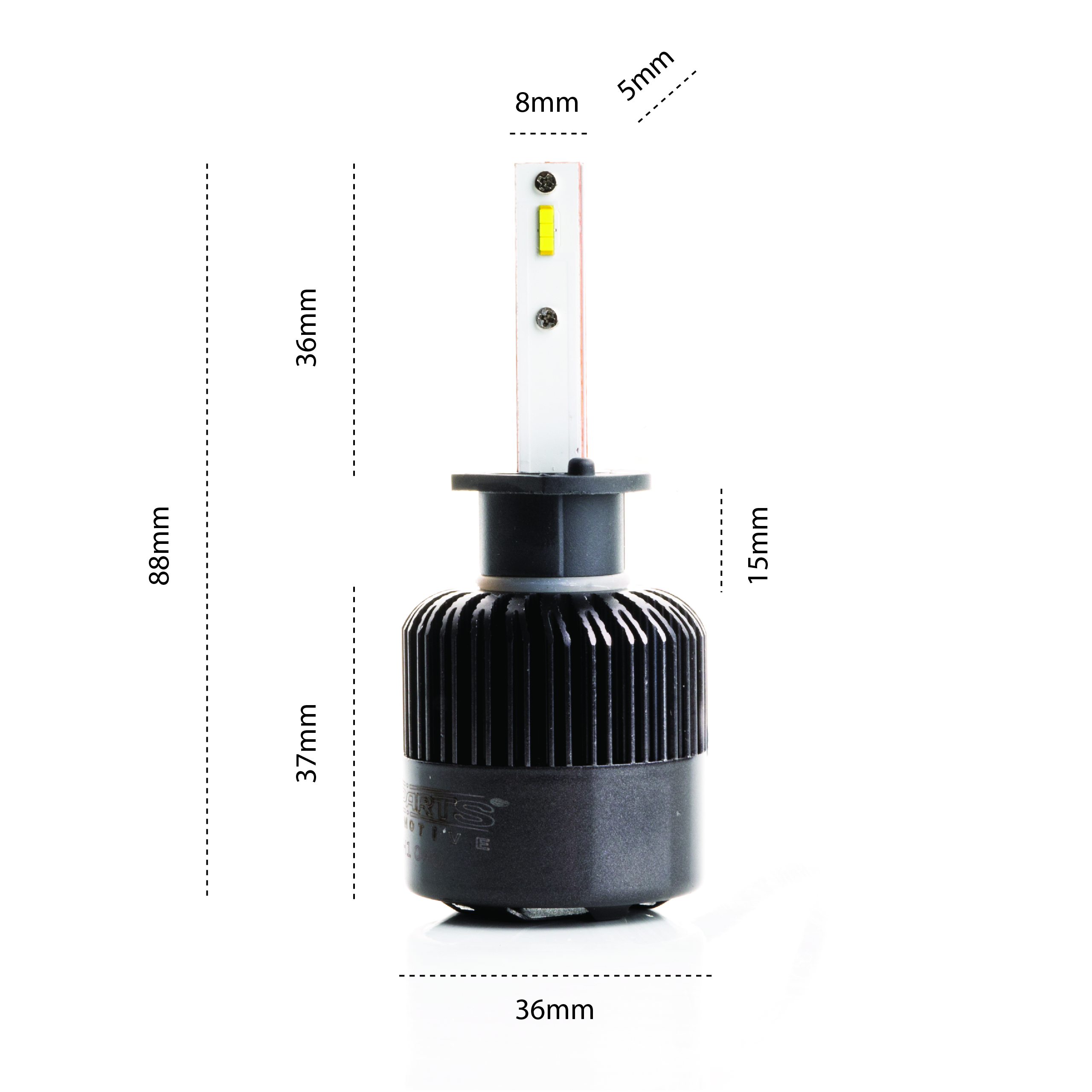 H1 LED žárovky 34W (2 x LED FLIP CHIP) 6000K CANBUS