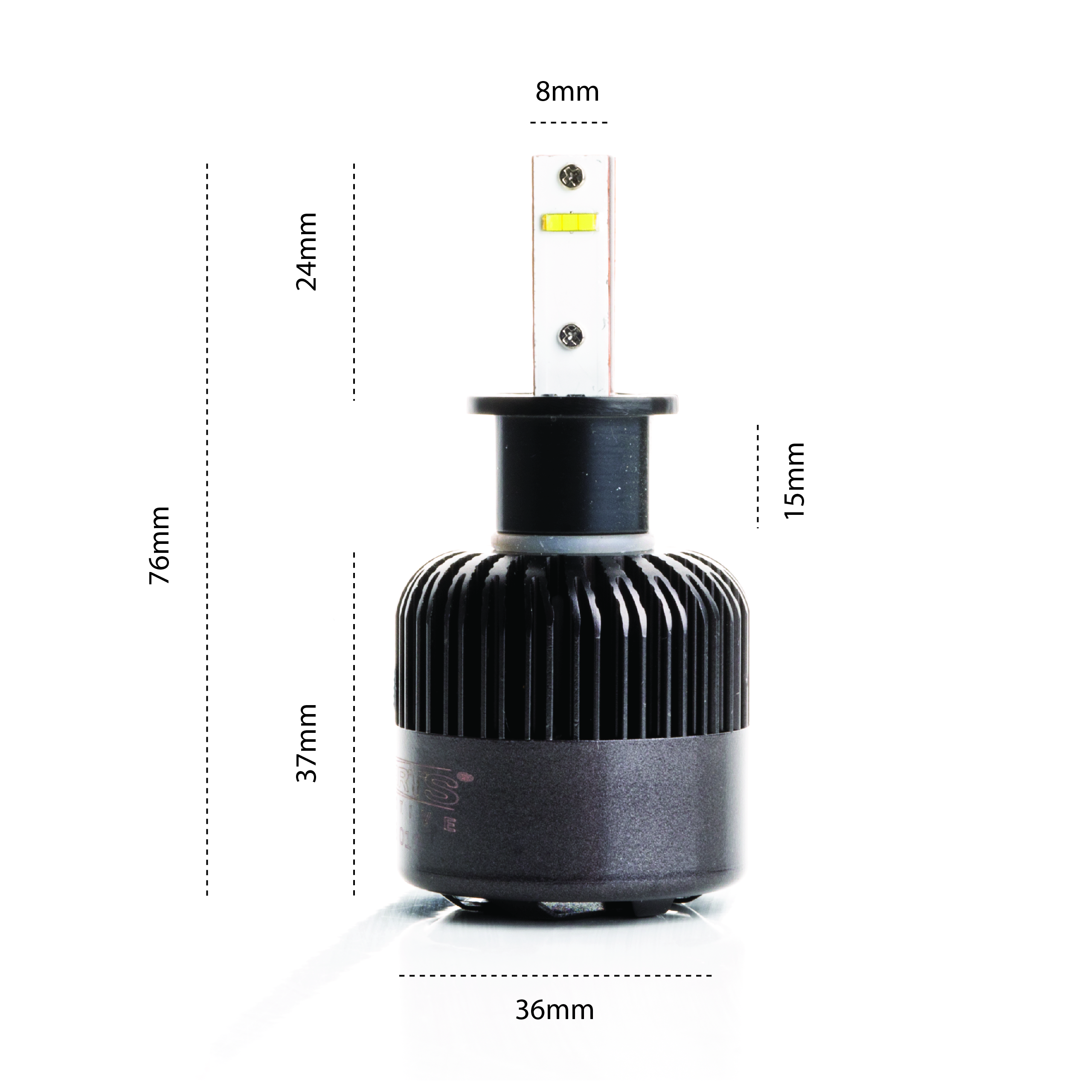 H3 LED žárovky 34W (2 x LED FLIP CHIP) 6000K CANBUS