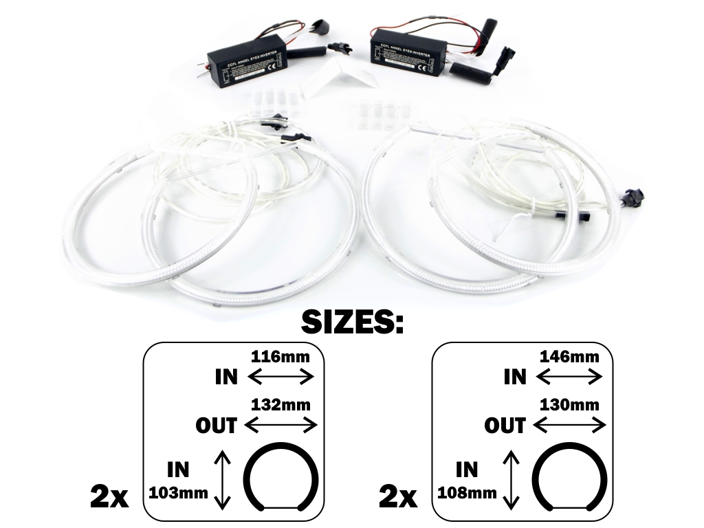Angel Eyes CCFL Kroužky (plynové) BMW 3 E46 coupe bez čočky (1998-2003)