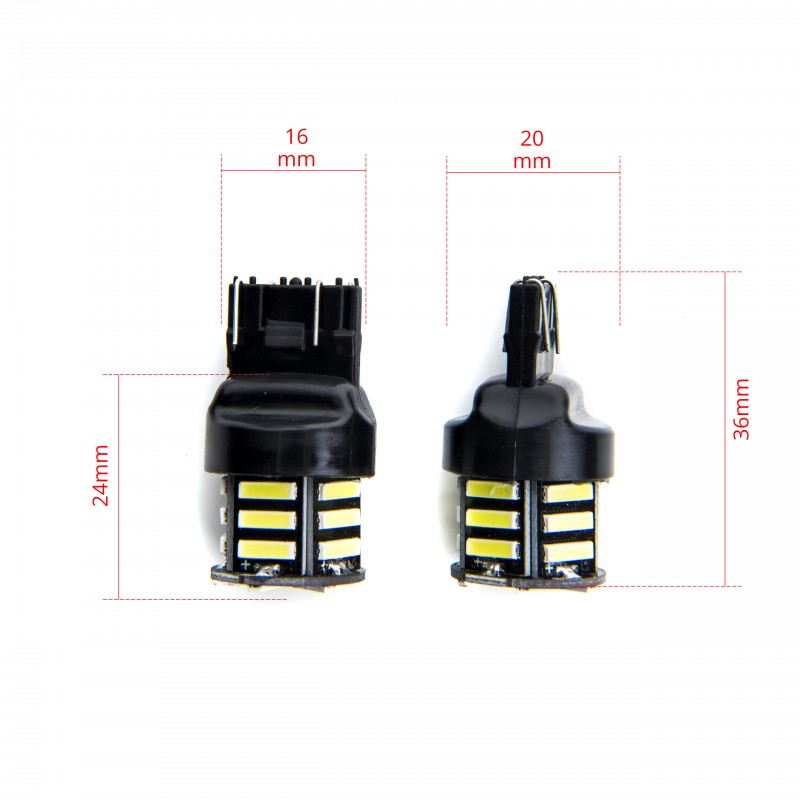 W21/5W LED žárovky (21 x SMD 7020) 6000K