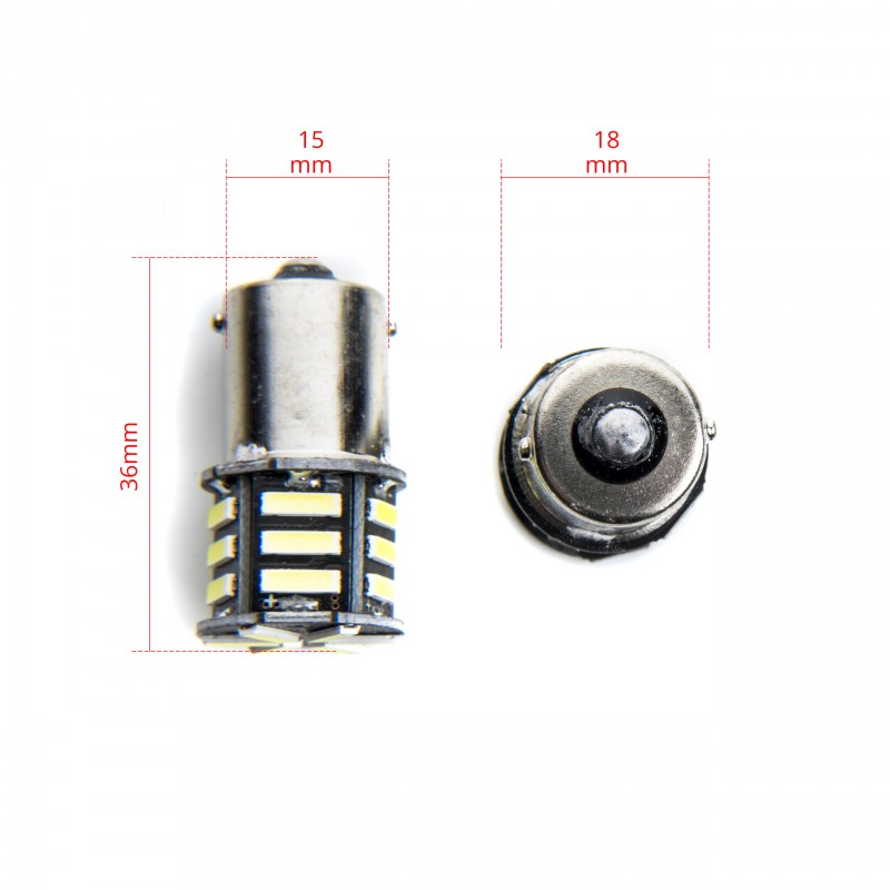 P21W LED žárovky (21 x SMD 7020) 6000K