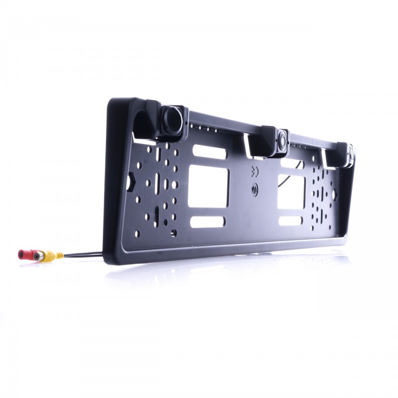 Couvací kamera v rámečku SPZ s 2 čidly a monitorem 5 palců