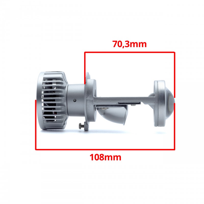 H4 LED projektorové čočky 35/45W (potkávací/dálková světla) 6000K CANBUS
