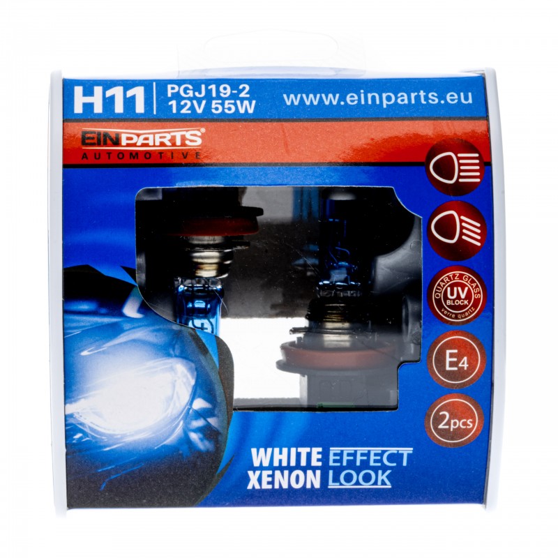H11 Halogenové žárovky "White Effect Xenon Look"