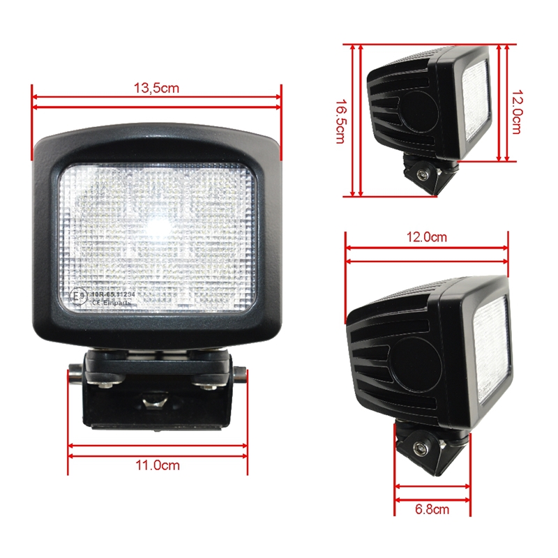 LED Pracovní světlo 90W (9 x 10W CREE) 60°