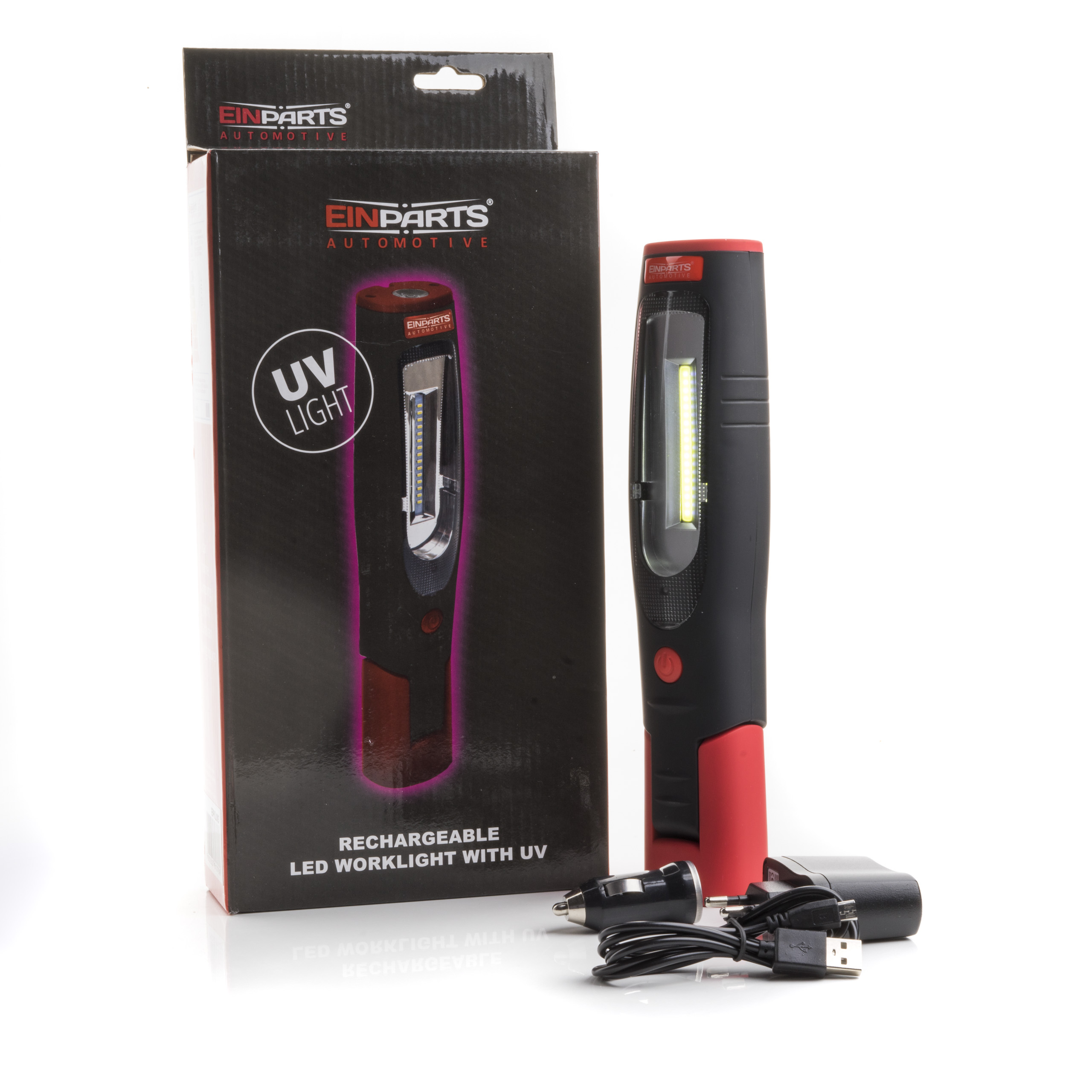 LED inspekční svítilna (1 x OSRAM COB) s UV baterkou