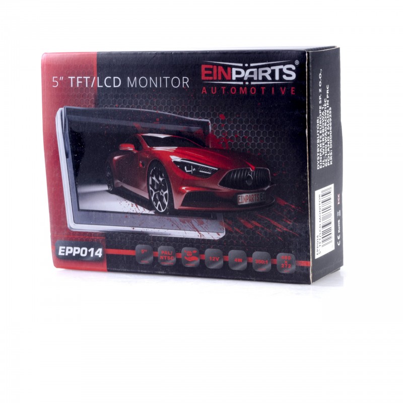 LCD displej 5" k parkovací kameře (AHD)