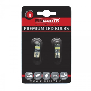 EPL27 LED žárovky W5W (15 x SMD 4014) 6000K CANBUS