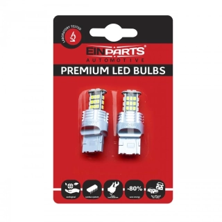 EPL152 LED žárovky W21W (30 x SMD 3020) 6000K CANBUS 12/24V