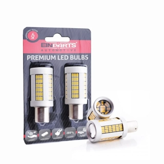 EPL160 LED žárovky PY21W (135 x SMD 4014) oranžová CANBUS